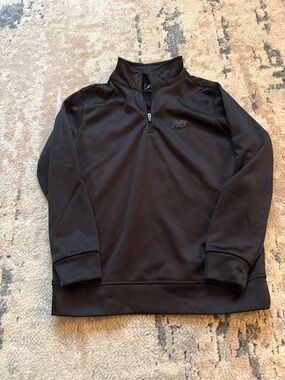 Boys size 8 New Balance Black Quarter-Zip Pullover Sweatshirt